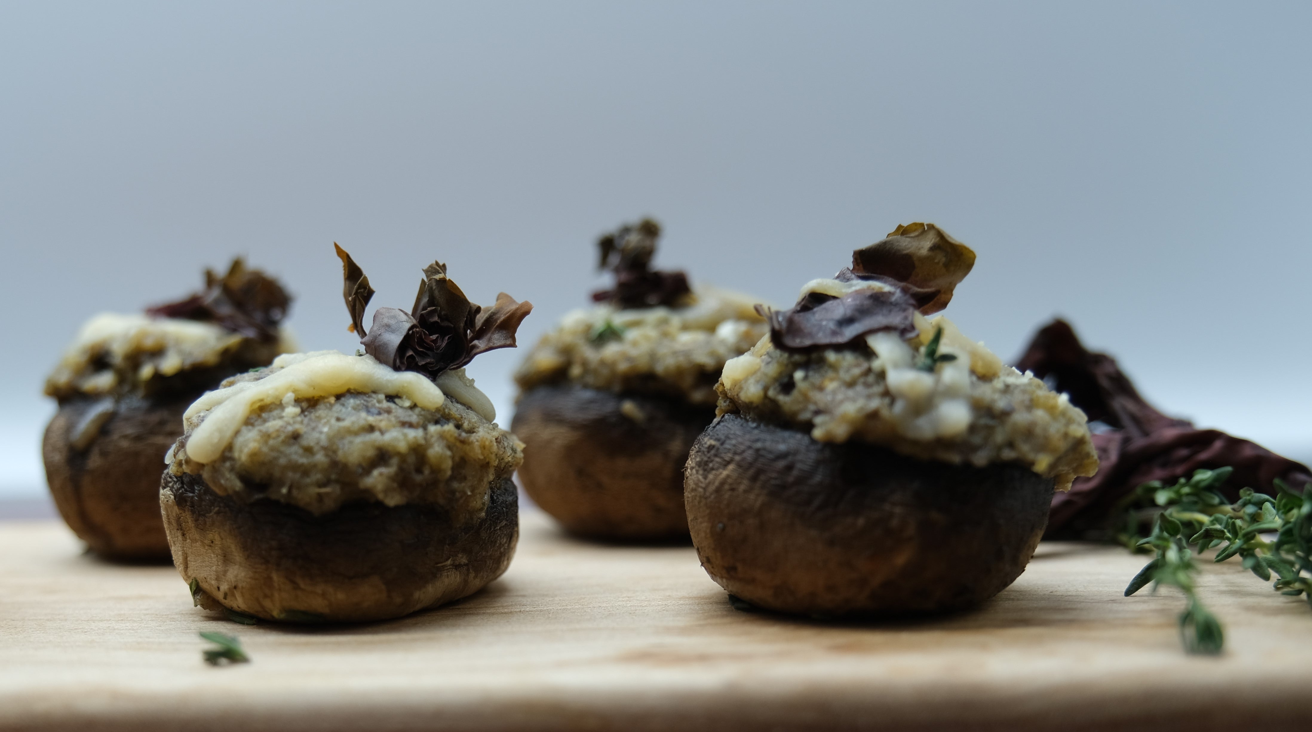 Seaweed Stuffed Mushrooms Recipe