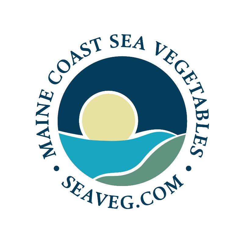 Round Logo for Maine Coast Sea Vegetables with seaveg.com