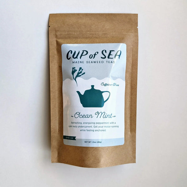 Ocean Mint Seaweed Tea 1.5 oz Bag - Peppermint Tea with Kelp - Cup of Sea - Cup of Sea