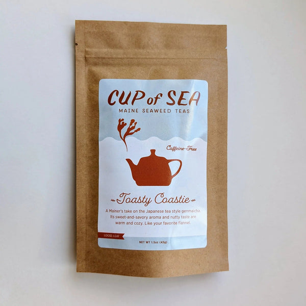 Toasty Coastie Seaweed Tea 1.5 oz Bag - Genmaicha-Inspired Kelp Tea - Cup of Sea - Cup of Sea