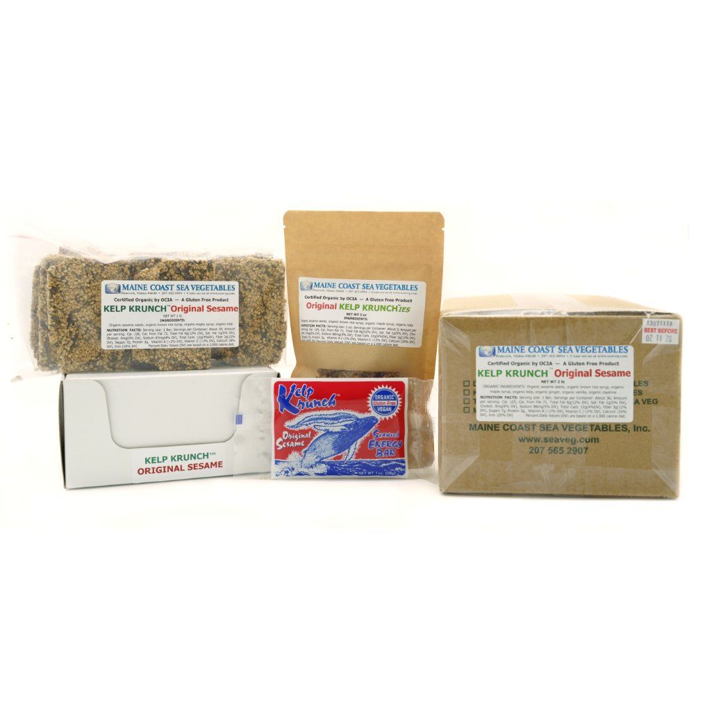 Kelp Krunch™ Original Sesame - Organic CASE (12 Krunch Bars) - Maine Coast Sea Vegetables