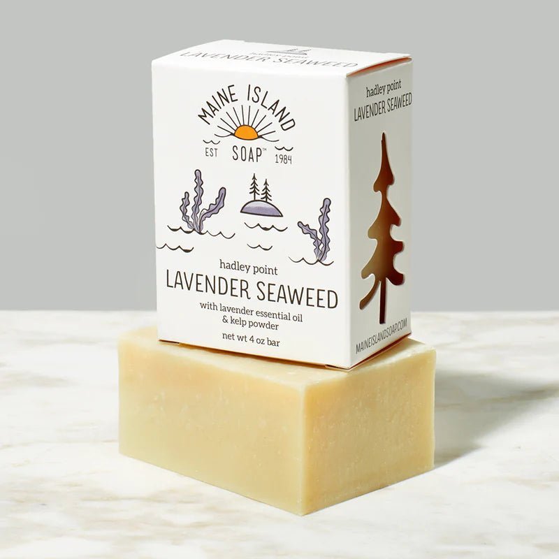 Lavender Seaweed Soap 4 oz - Maine Island Soap Company - Maine Island Soap
