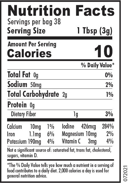 Organic Dulse Flakes 4 oz (Palmaria palmata) - Wild-Harvested Atlantic Sea Vegetable - Maine Coast Sea Vegetables