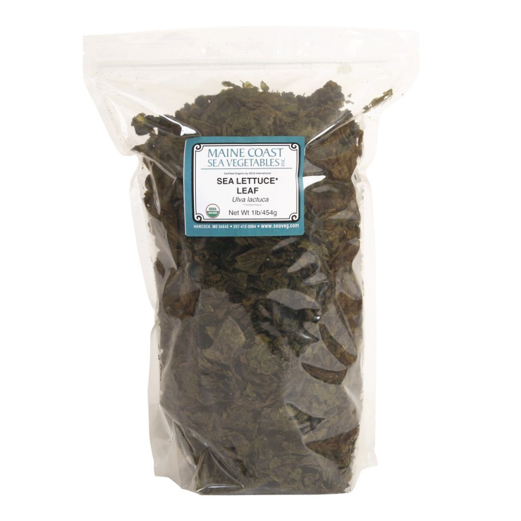 Sea lettuce Whole leaf - Wild Atlantic - Organic 1 LB - Maine Coast Sea Vegetables