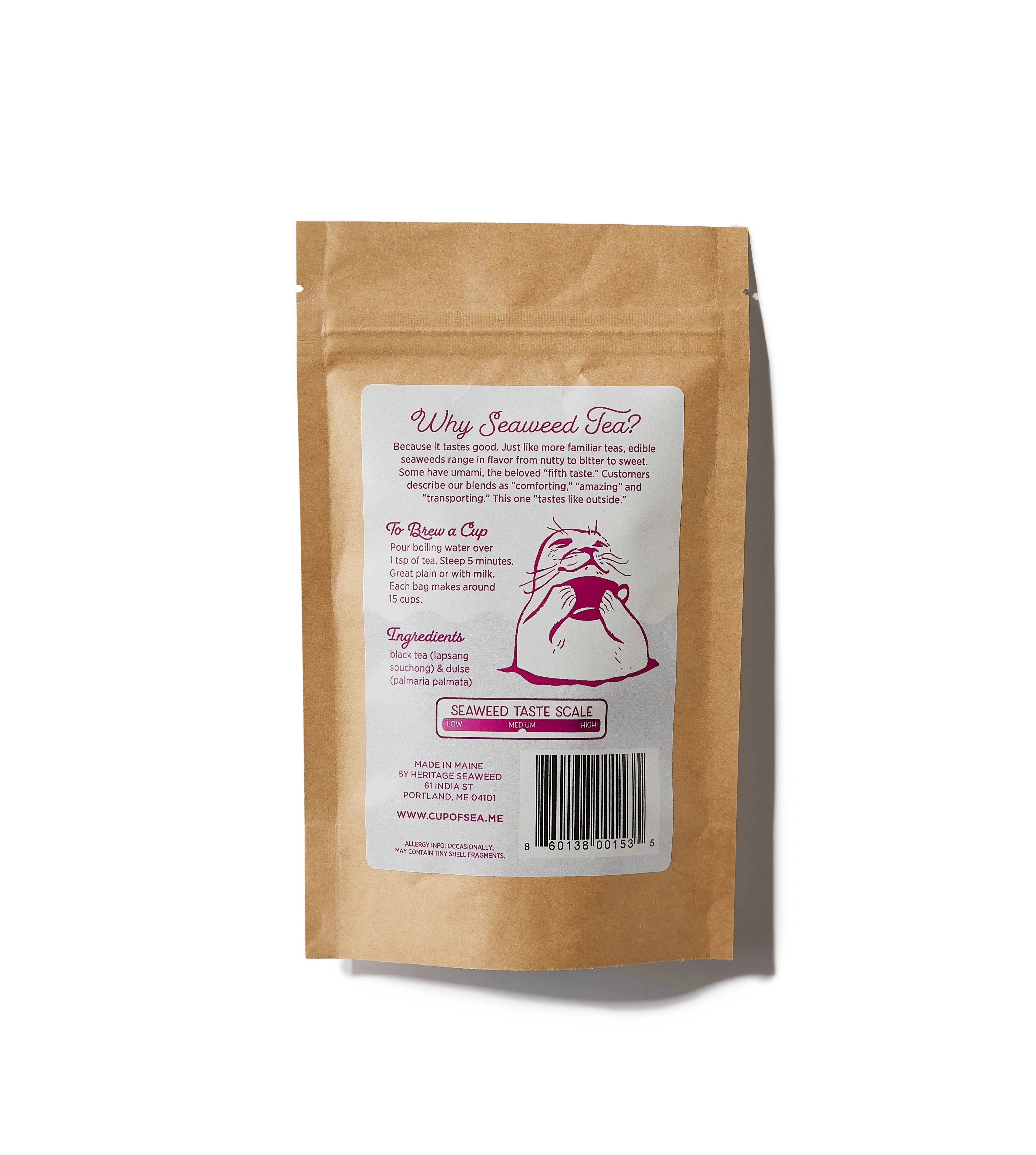 Sea Smoke Seaweed Tea with Dulse 1.5 oz Bag - Cup of Sea - Cup of Sea