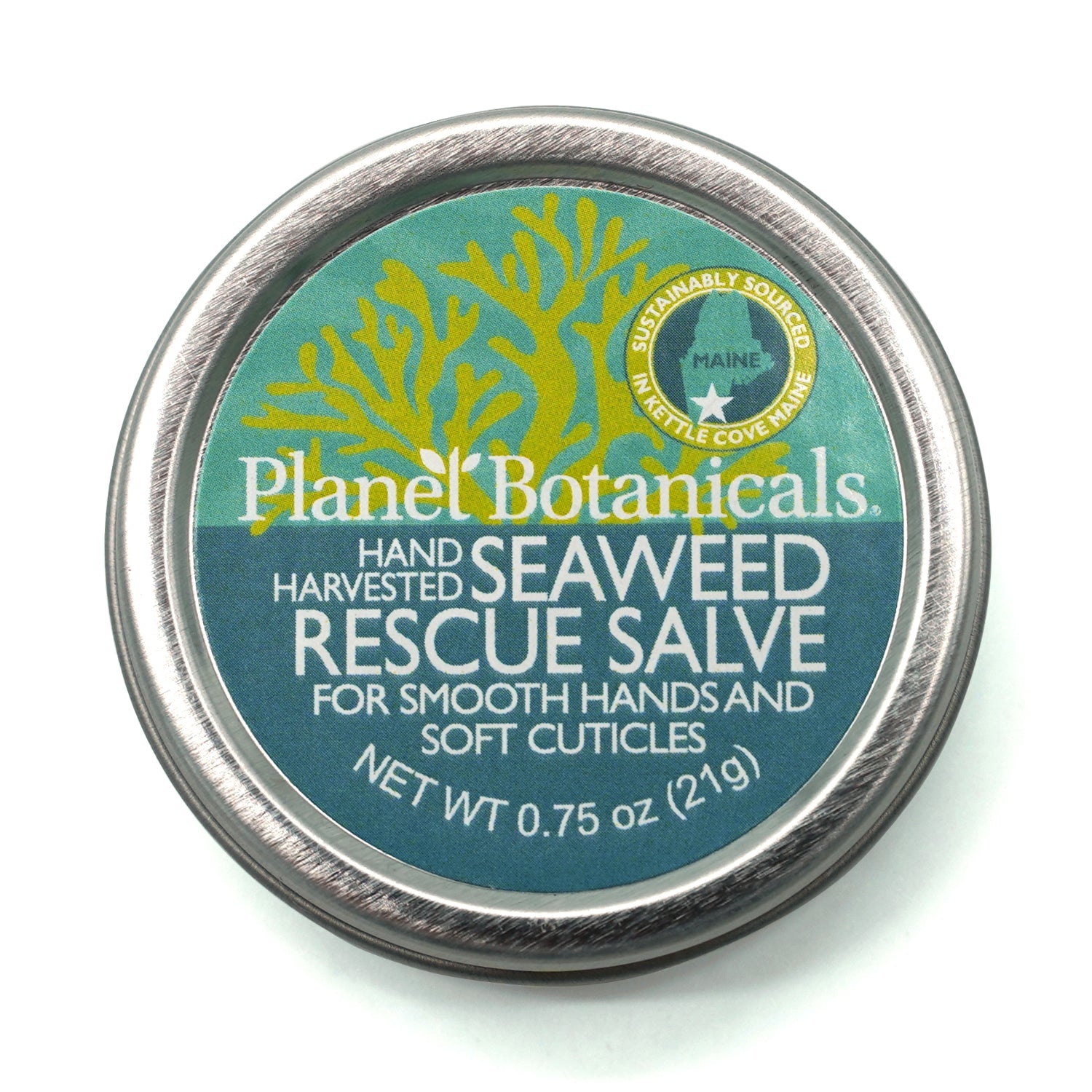 Seaweed Hand and Cuticle Rescue Salve 0.75 oz Tin - Planet Botanicals - Planet Botanicals
