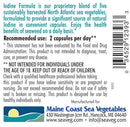 Seaweed Support Iodine Formula - back of bottle label