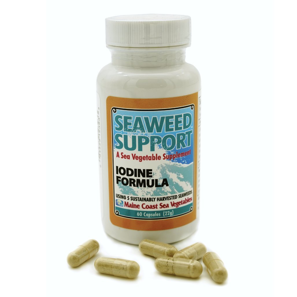 Seaweed Support Supplement - Iodine Formula - Bottle with capsules