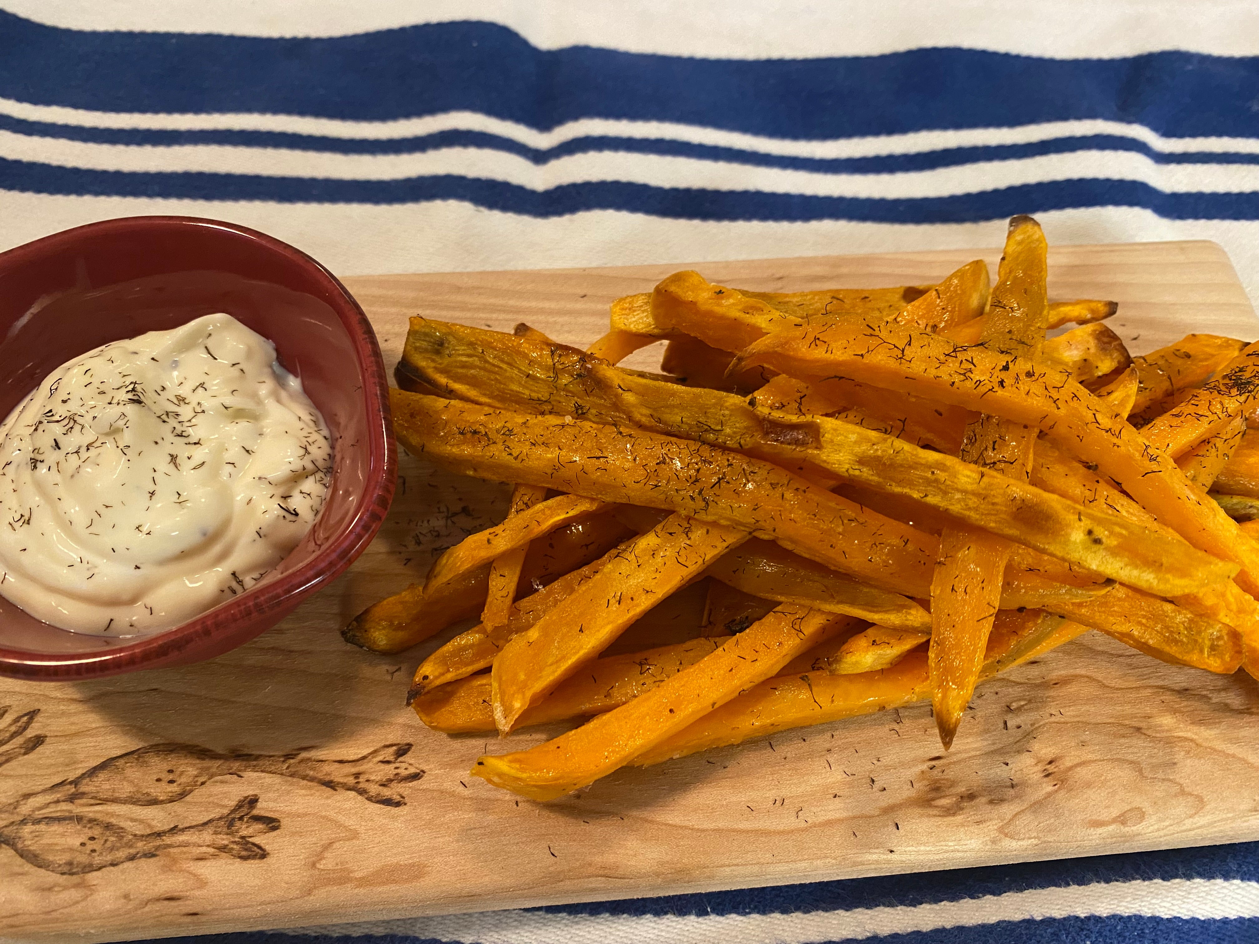 Baked Sweet Potato Fries with Sea Truffle Aioli Recipe