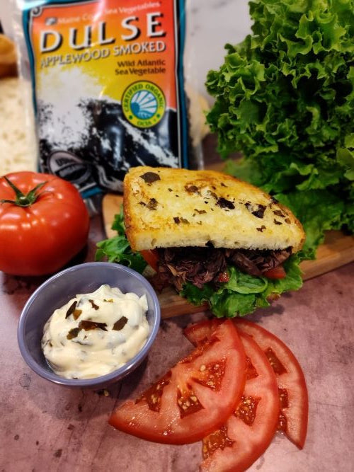 Smoked Dulse, Lettuce & Tomato (DLT) Recipe with Kelp Mayo