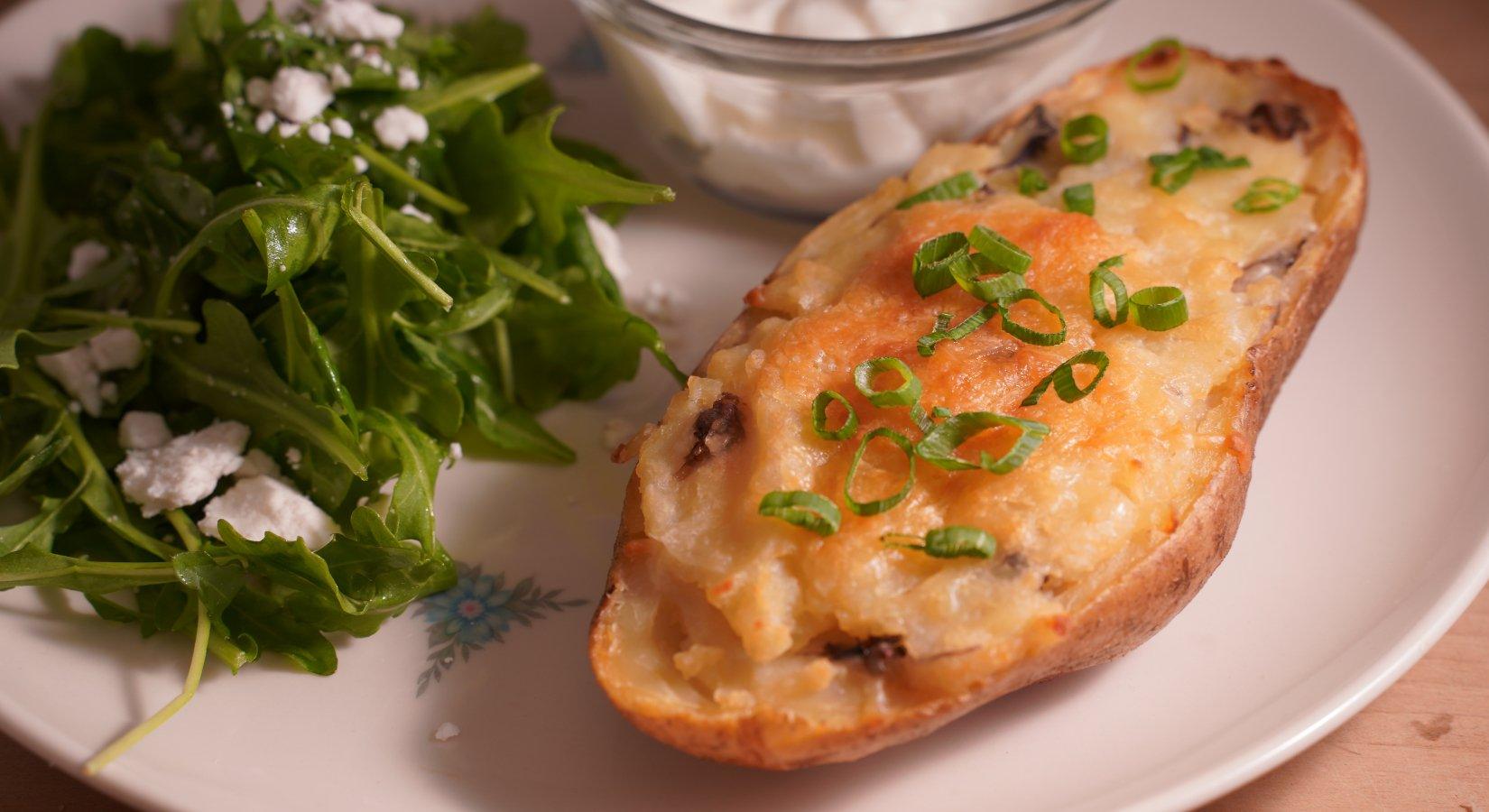 Cheesy Garlic-Dulse Twice-Baked Potato Recipe - Maine Coast Sea Vegetables