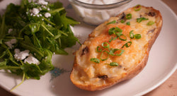 Cheesy Garlic-Dulse Twice-Baked Potato Recipe - Maine Coast Sea Vegetables