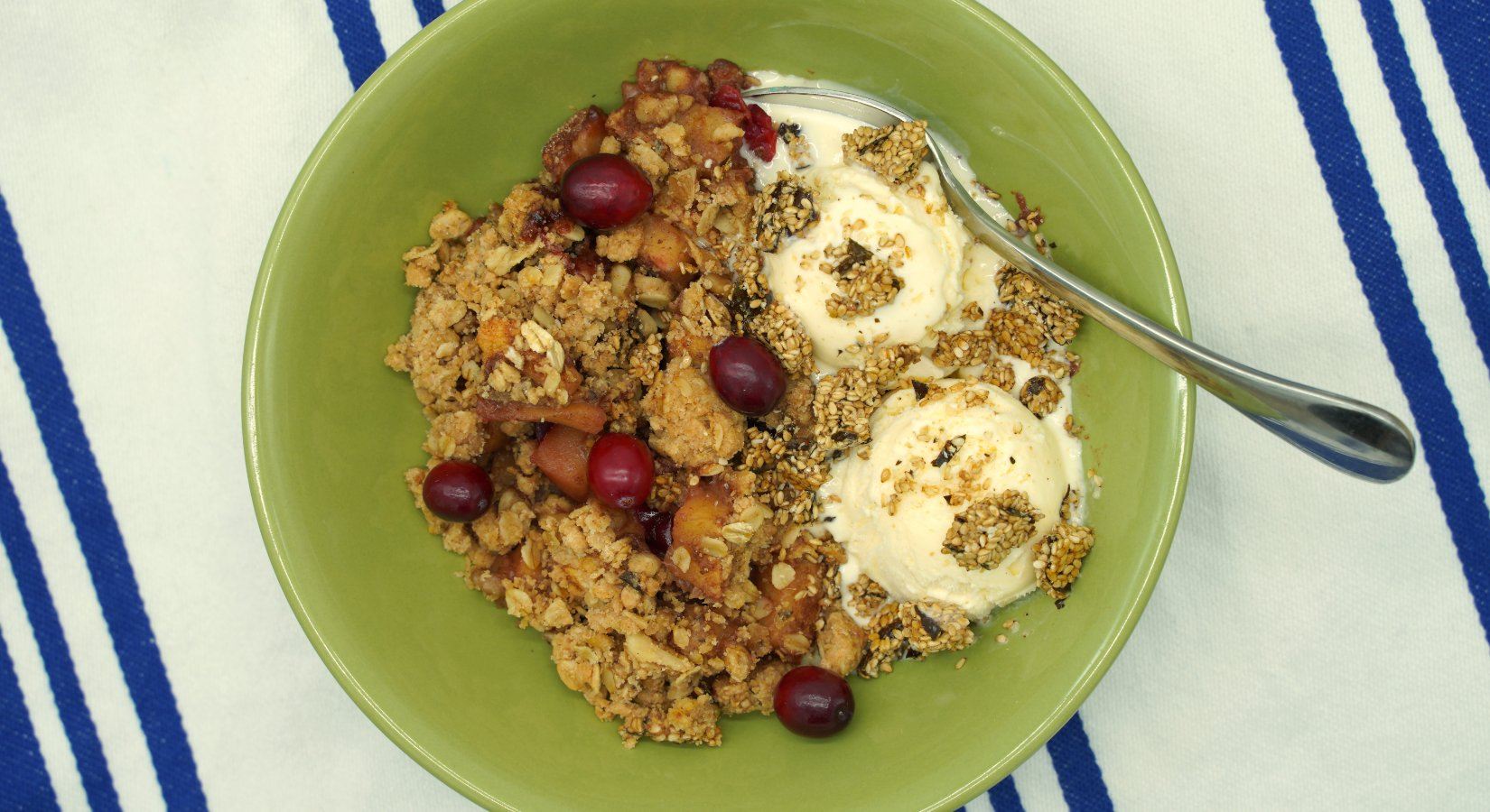 Ginger-Kelp and Cranberry-Apple Crisp Recipe - Maine Coast Sea Vegetables