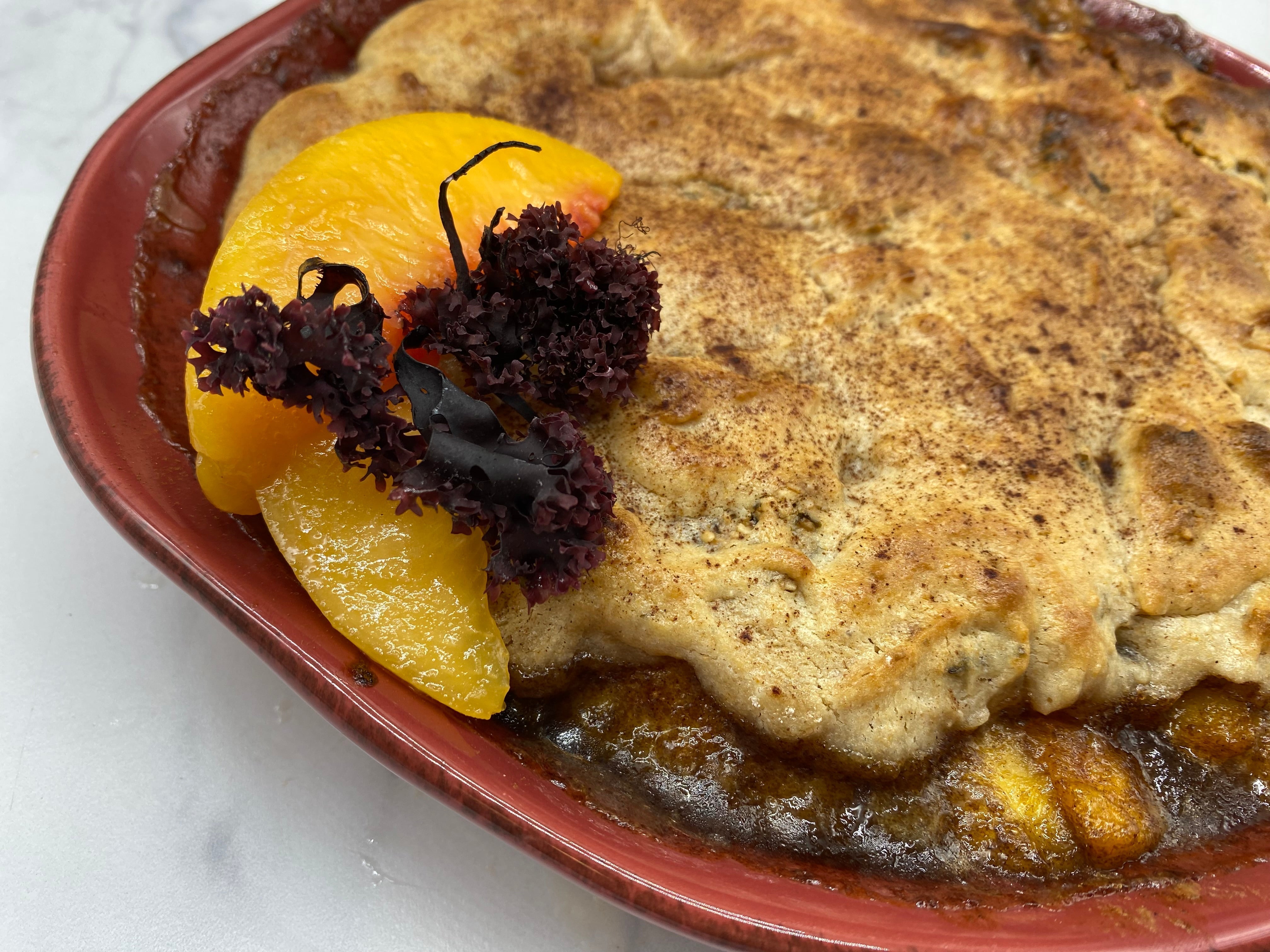 Irish Moss Peach Cobbler Recipe - Maine Coast Sea Vegetables