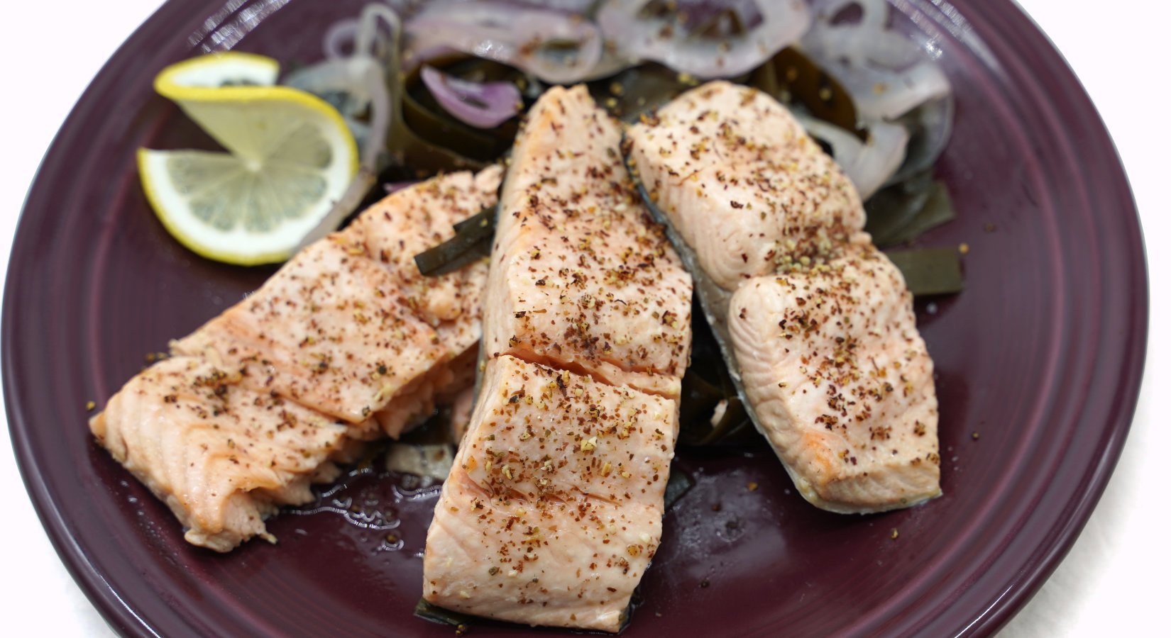 Kelp Poached Salmon Recipe - Maine Coast Sea Vegetables