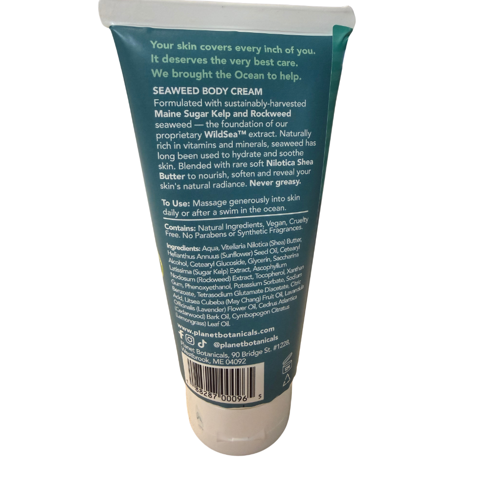 Seaweed Body Cream 6 oz - Planet Botanicals - Formerly Dream Cream