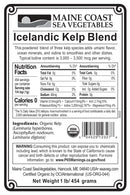 Organic Icelandic Kelp Blend Powder (IKB) - Premium Blend of 3 Kelps - High in Iodine and Essential Minerals