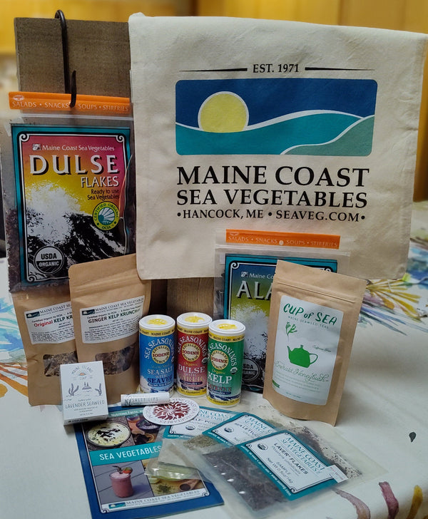 Gift Bag - A variety of our most popular items in a MCSV Tote Bag - Maine Coast Sea Vegetables