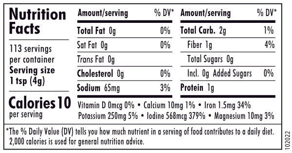 Organic Dulse Powder Bulk (Palmaria palmata) - Wild - Harvested Atlantic Sea Vegetable 1 LB - Maine Coast Sea Vegetables