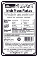 Organic Irish Moss Flakes Bulk (Chondrus crispus) - "Sea Moss" - Wild - Harvested Atlantic Sea Vegetable 1 LB - Maine Coast Sea Vegetables