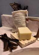 Seaweed Bath Gift Set - Selkie Seaweed Bath Bag, Lavender Seaweed Soap, and Wood Soap Dish - Maine Coast Sea Vegetables