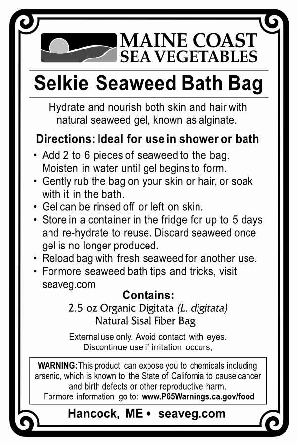 Selkie Seaweed Bath Bag - Maine Coast Sea Vegetables