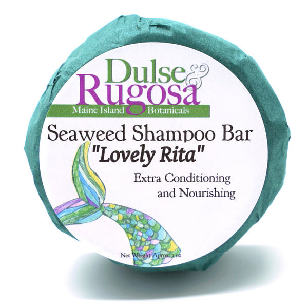 Lovely Rita Super Conditioning Seaweed Shampoo For Curly Hair with Sugar Kelp 3 oz Bar - Dulse & Rugosa