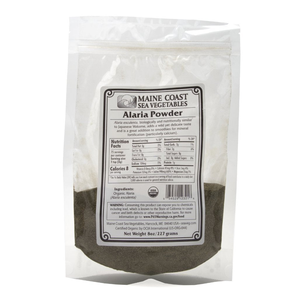 Alaria Powder - "Wild Atlantic Wakame" - Organic. 8 OZ - Maine Coast Sea Vegetables