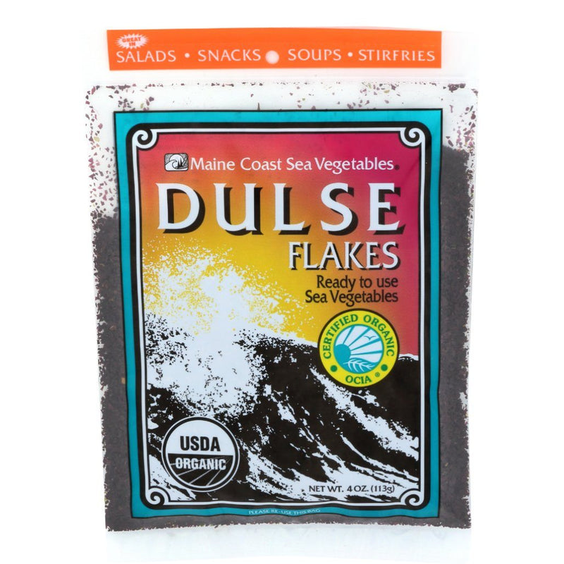 Organic Dulse Flakes 4 oz (Palmaria palmata) - Wild-Harvested