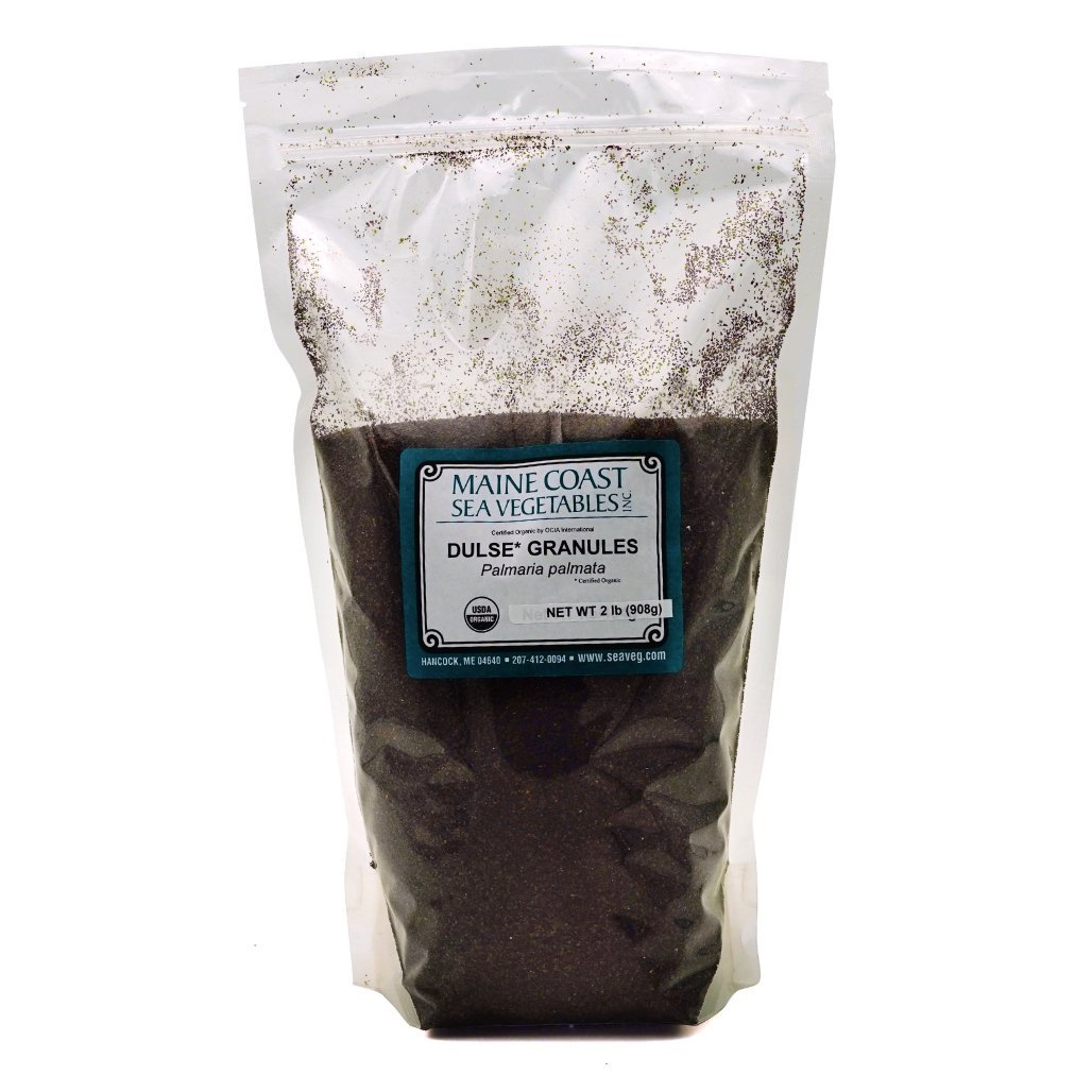 Dulse Granules - Wild Atlantic - Sea Seasonings Bulk - Organic 2 LBS - Maine Coast Sea Vegetables