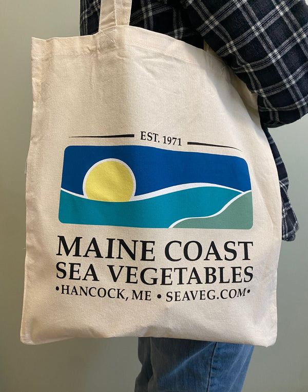 MCSV Logo Tote Bag - Organic Cotton - Maine Coast Sea Vegetables