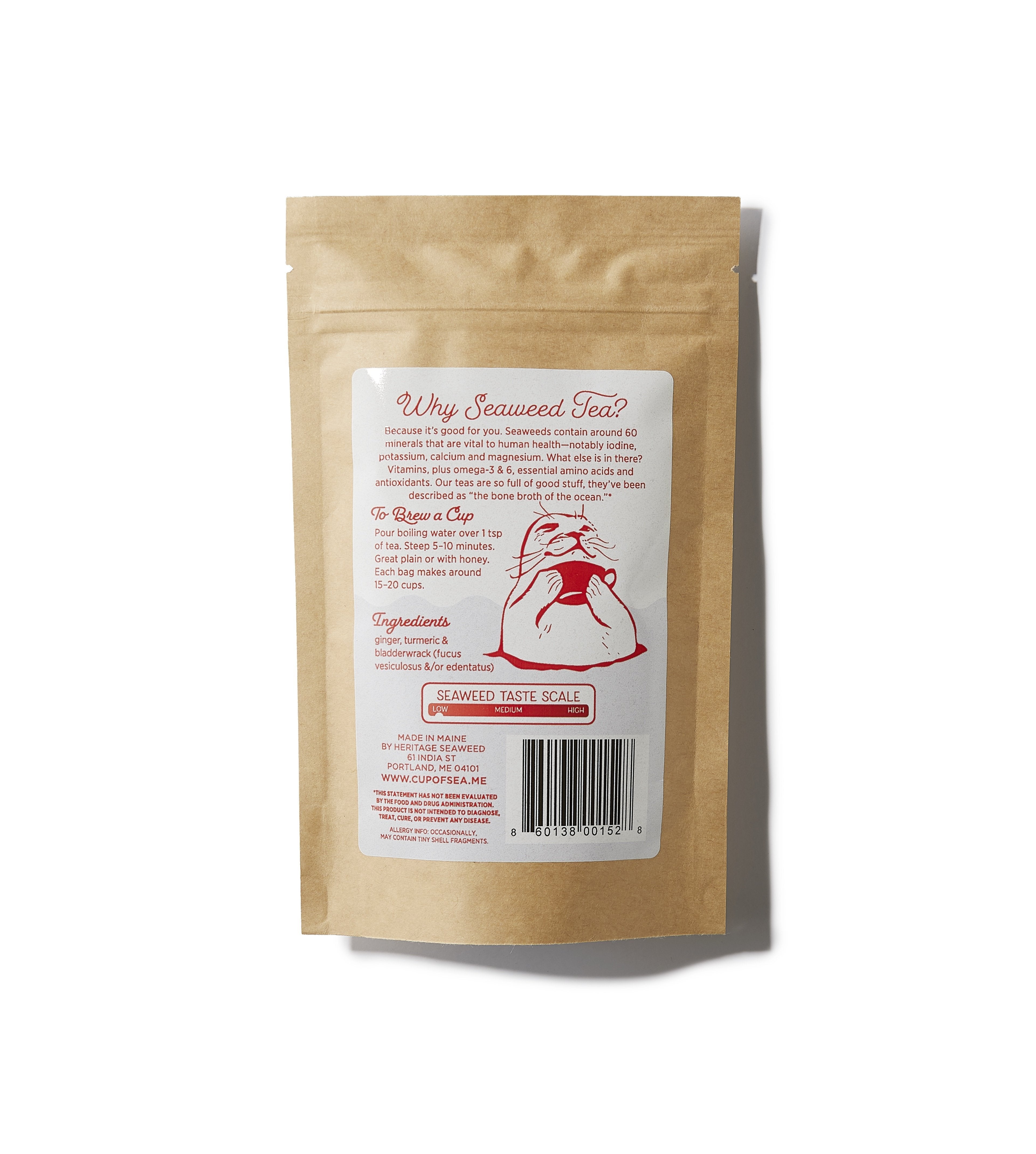 Sailor's Cure-All Seaweed Tea with Bladderwrack 2 oz Bag - Cup of Sea - Cup of Sea