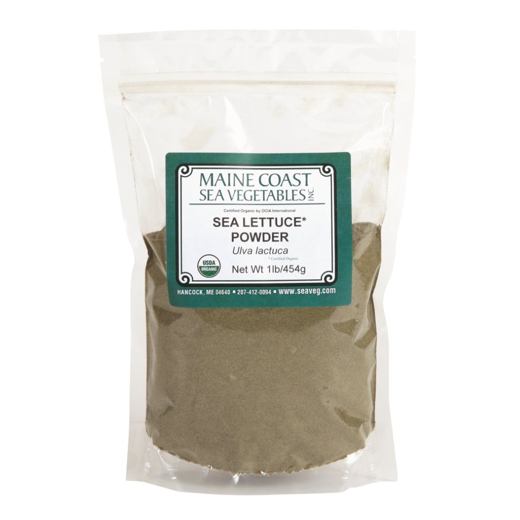 Sea lettuce Powder - Wild Atlantic - Organic 1 LB - Maine Coast Sea Vegetables