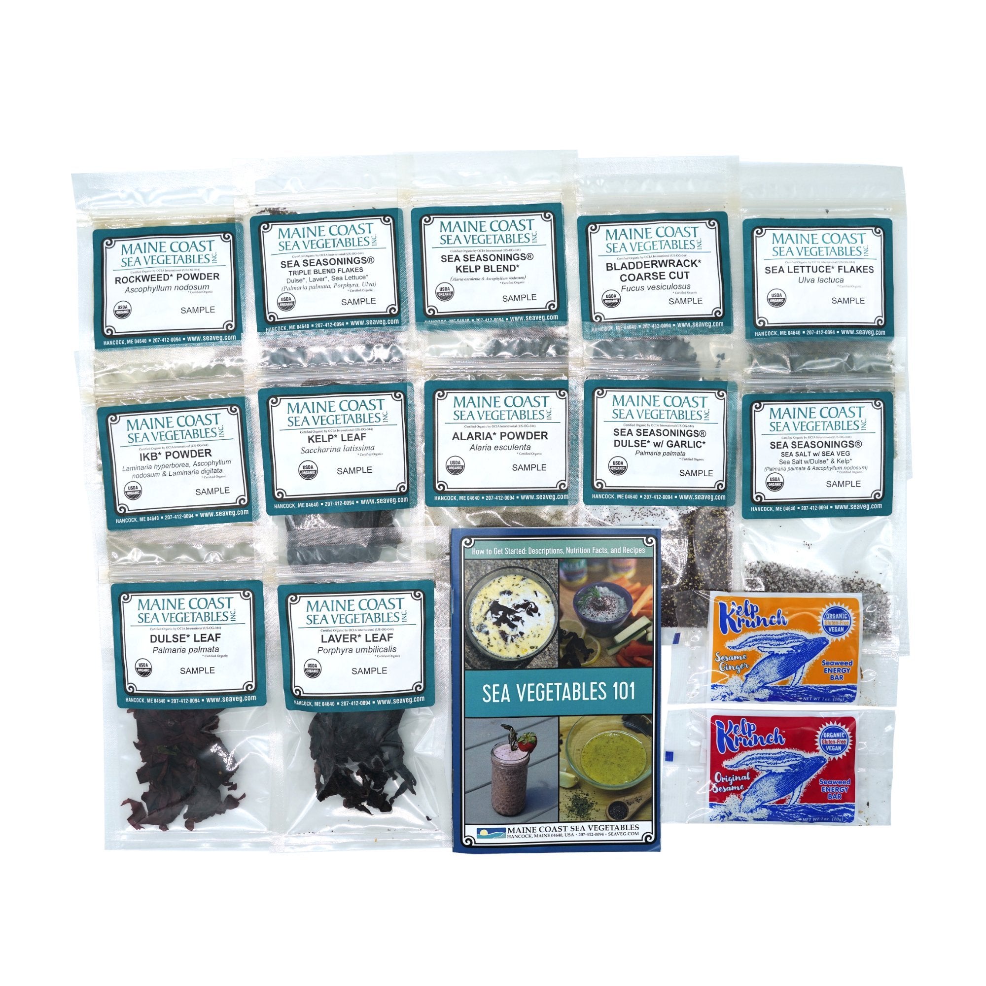 Sea Vegetable Sample Kit Wide Variety of Products and a Guide to Get