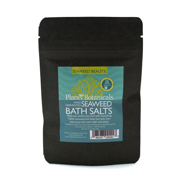 Seaweed Bath Salts 2 oz - Planet Botanicals - Planet Botanicals