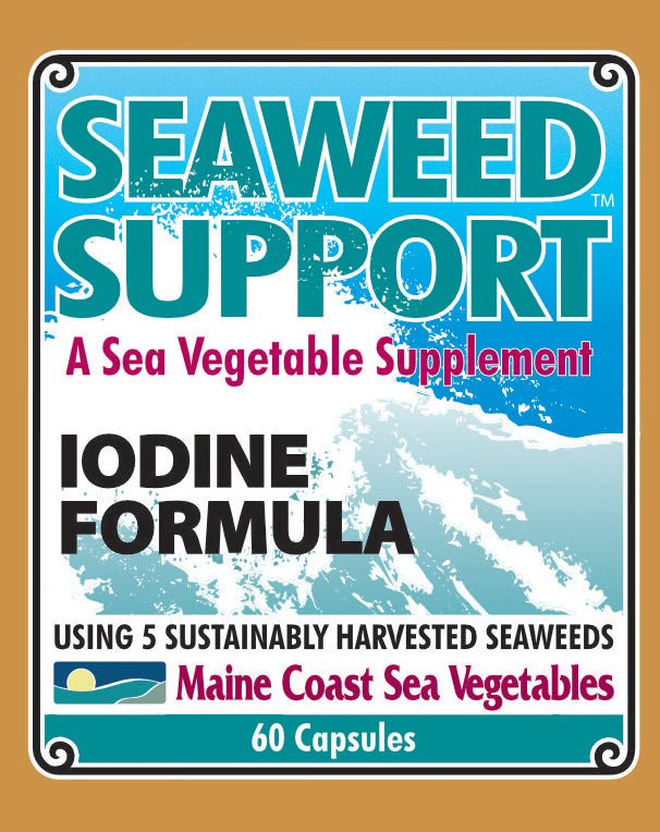 Seaweed Support Iodine Formula - A Natural Source of Iodine - bottle label